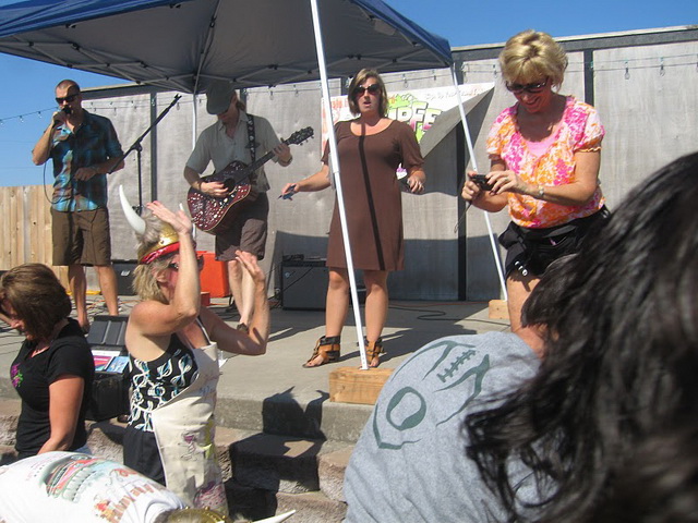 The band played to open StompFest contest.